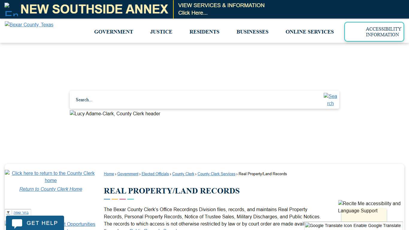 Real Property/Land Records | Bexar County, TX - Official Website